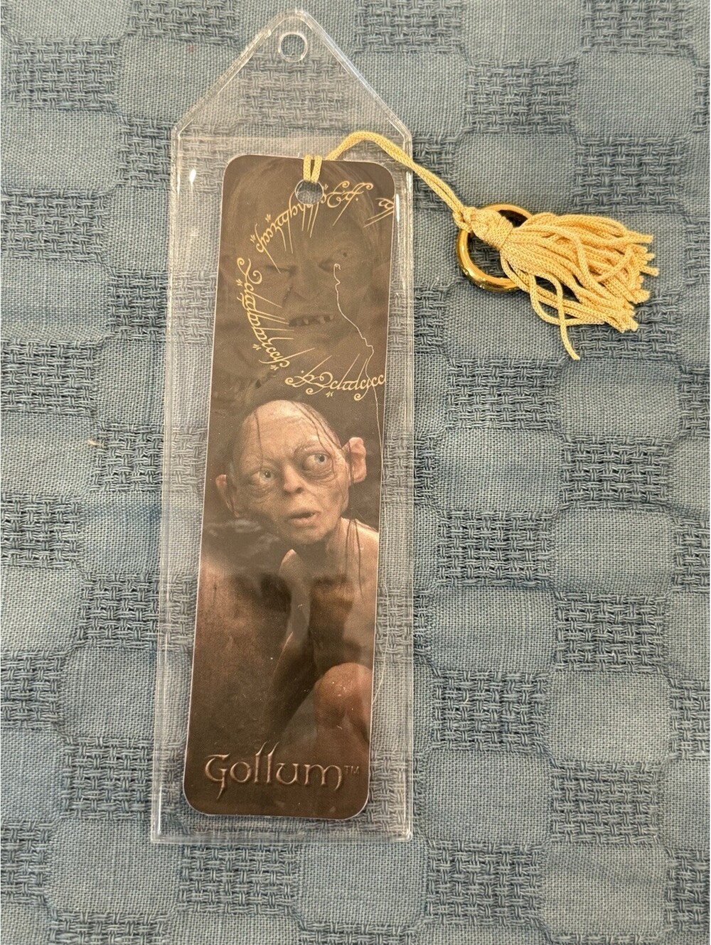 VTG 2002 Lord of the Rings The Two Towers GOLLUM Bookmark Antioch Tassel Ring